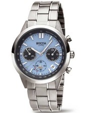Boccia 3737-01 Mens Watch Titanium Chronograph 41mm 5ATM