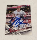 Mike Trout Signed Topps 2017 Series 1 #20 Angels MLB Baseball Card IP Autograph