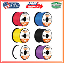 16 Gauge Primary Automotive Wire - 6 Roll Assortment Pack - 100 Ft of Copper Cla