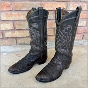 Vintage Tony Lama El Rey 8238 Full Quill Ostrich Cowboy Boots USA Men’s 7.5D Tony Lama El Rey Ostrich Boots | eBay main image 3