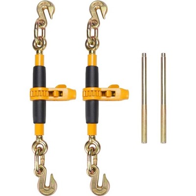 Ratchet Chain Binder, 5/16''-3/8'' Heavy Duty Load Binders, with G80 Hooks