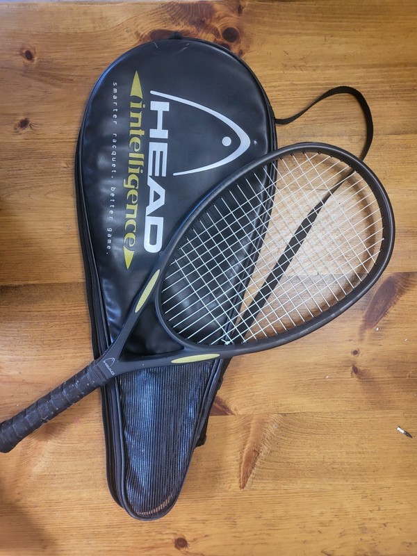 Head Intelligence i.S12 Intellifiber Powerframe 4 1/4 Tennis Racquet &  Case