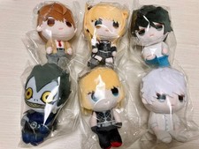 Death Note Plushie Set of 6 - Yagami Light, L, Ryuk, Misa, Unopened, New