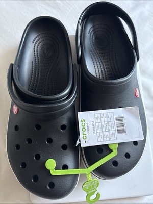 Crocs Crocband Clog - Black/White - 11016-001 - Men's 12 **NEW**
