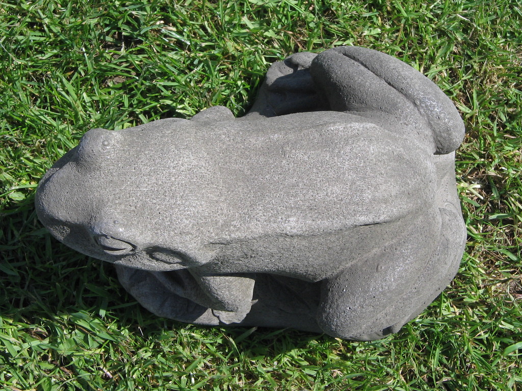 Stone Frog Statue Frog Ornament Pond Ornament Garden Statue eBay