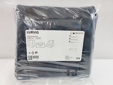 Ikea LURVIG Cat Dog Bed House Black 15x15x14.5 3-Way Design Hideaway OR Open Bed