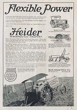 1918 d.C.(XH66)~TRACTOR MULTIUSOS ROCK ISLAND PLOW CO. ROCK ISLAND, ILL. HEIDER