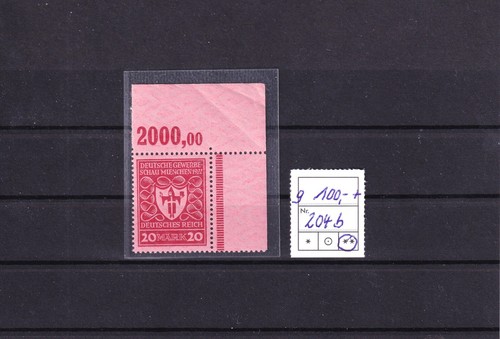 D.R. Oberrand Mi. Nr. 204 b, postfrisch, ungefaltet., geprüft INFLA-Berlin