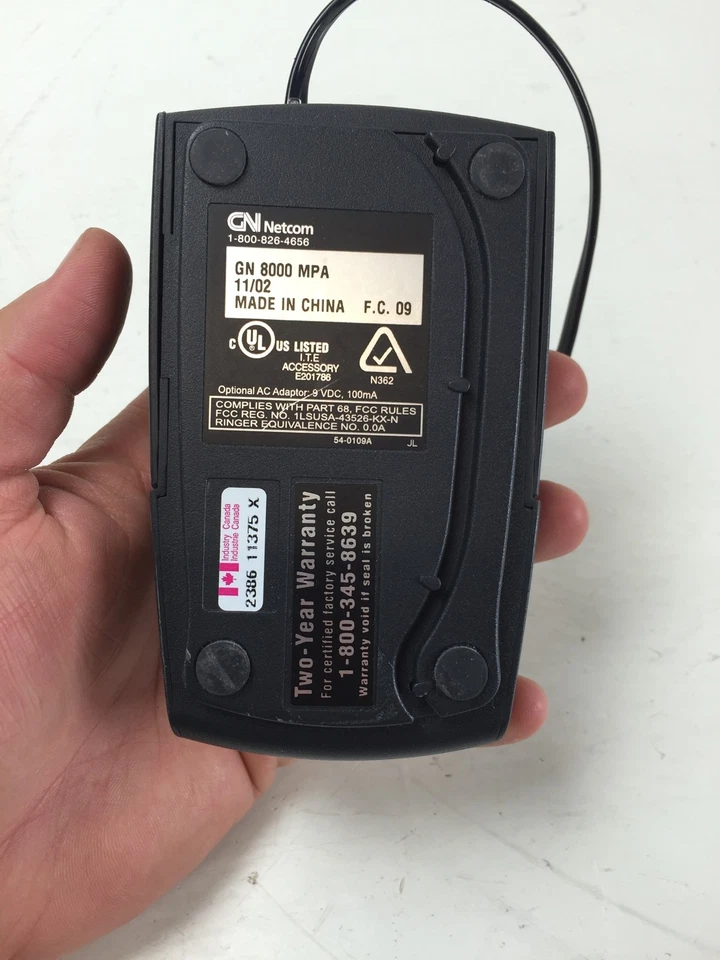 Amplificador de auriculares telefónicos JABRA GN8000-MPA GN Netcom 8000MPA solo wow Foto 3 de 4