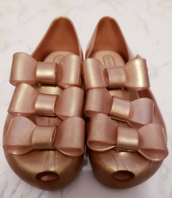 rose gold melissa shoes