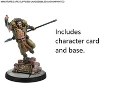 Kraven model, character card and base Marvel Crisis Protocol Spider-Foes