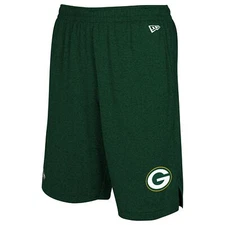 New Era NFL Men's Green Bay Packers Ground Running Performance Shorts, Green