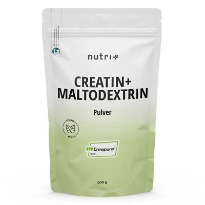 NUTRI-PLUS Creatin Matrix - Creapure en polvo - Creatina monohidrato con maltodextrina 500 g