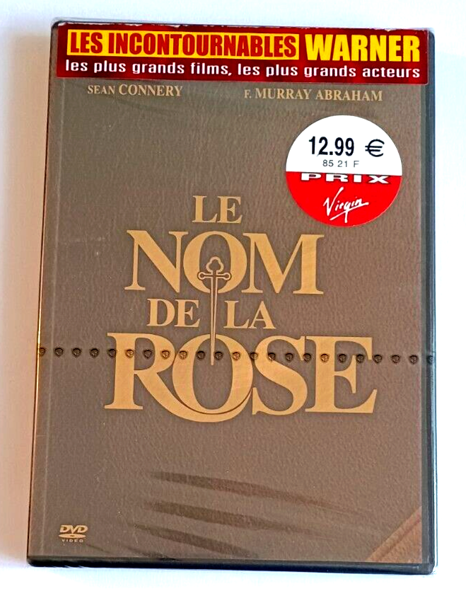LE NOM DE LA ROSE (IL NOME DELLA ROSA) DVD IMPORT NUOVO SIGILLATO AUDIO ENG-FRA