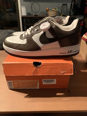 brown snakeskin air force 1