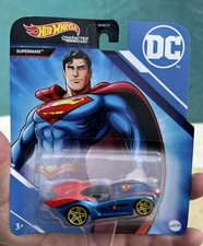 NEW 2022 Mattel HGY08 Hot Wheels DC Comics SUPERMAN DieCast 1:64 Character Car