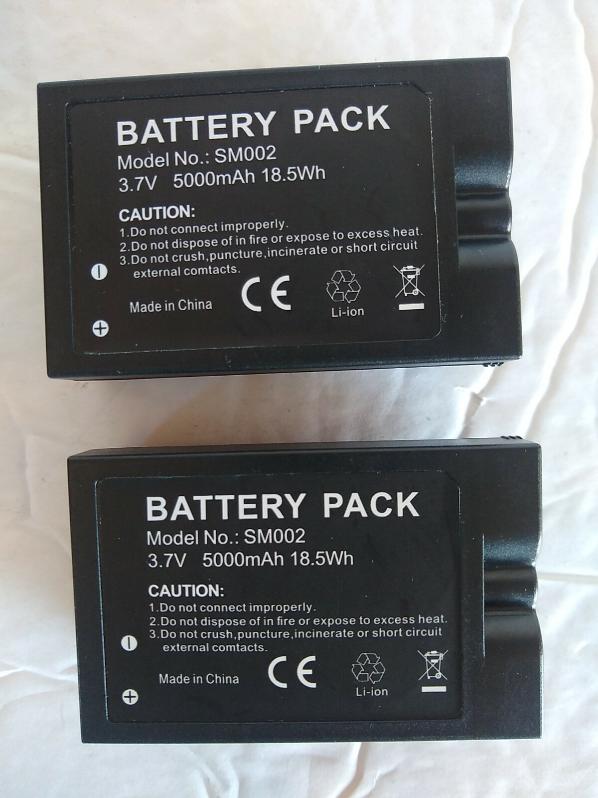 Rechargeable Batteries SM002 (2) For Ring Video Doorbell Spotlight Cam-image