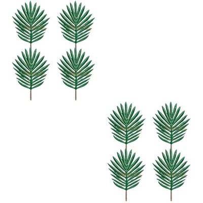 8 PCS Hawaii Party Napkin Ring Simulated Leaf Napkin Holder Multi-purpose