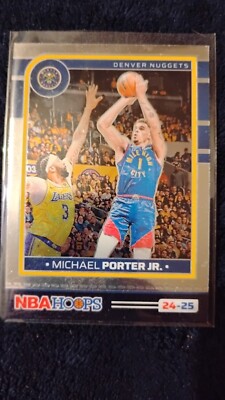 2024-25 Panini NBA Hoops Basketball Silver - #187 Michael Porter