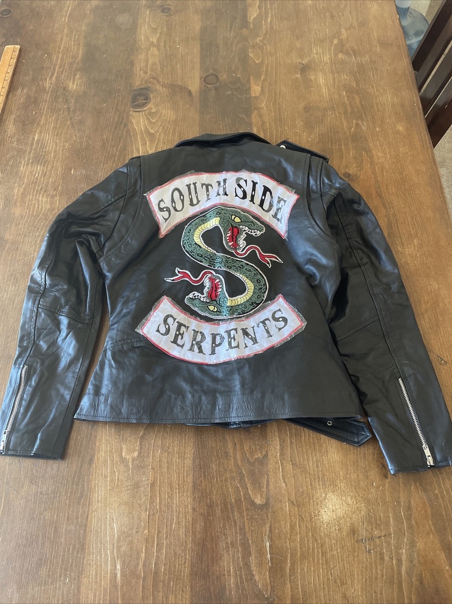 Riverdale Motorcycle Jacket Womens Lg Black South Side Serpents