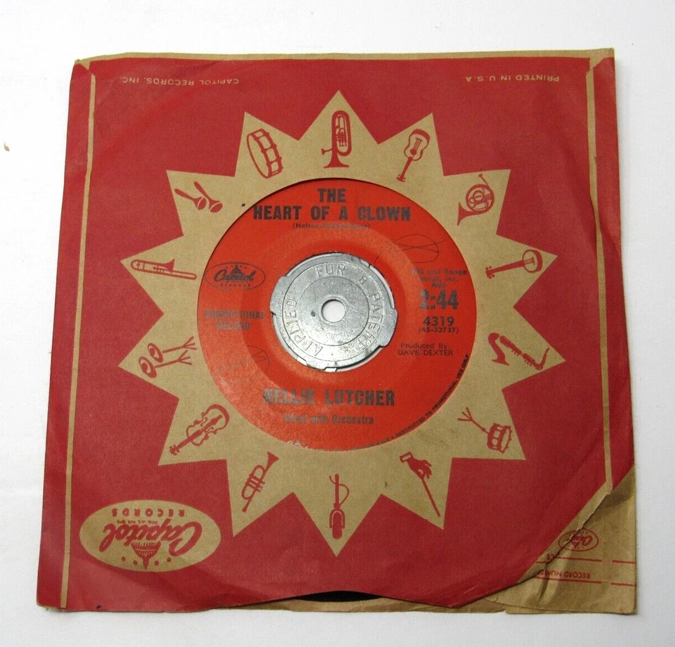 R & B Nellie Lutcher Jazz MY MOTHER"S EYES 45 w Adapter DJ Promo Capitol Records Foto 2 de 4