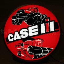 Case IH Tractors Logo Red 15" Backlit LED Hanging Sign Neonetics 7CASE1