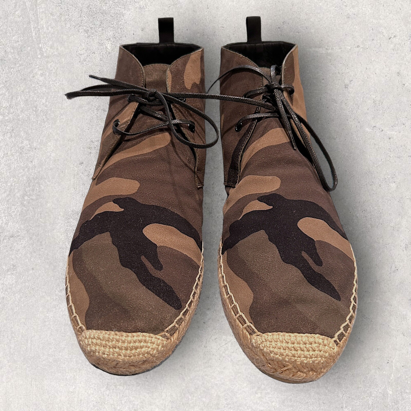 Saint Laurent espadrillas mimetiche US da uomo 7 EU 40 vendita al dettaglio $695