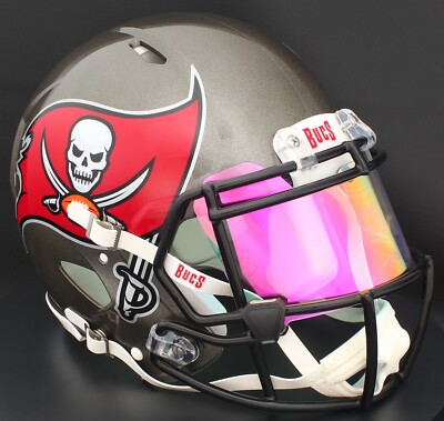 TAMPA BAY BUCCANEERS NFL Football Helmet with REVO PRISMATIC Visor