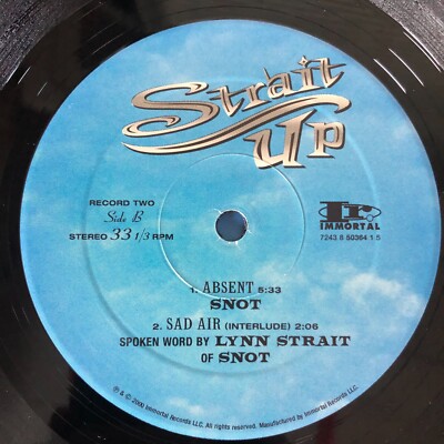 Rare ORG Vinyl] Snot – Strait Up / Slipknot KoRn Limp Bizkit