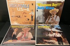  sealed lot 4 JUSTIN WILSON lps Wilsonville USA /How Yall Are / Hooo Boy!!! + 1 