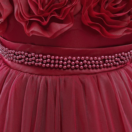 Abito da sera bambina a fiori abito da sfilata damigelle d'onore bambino matrimonio principessa abiti - Foto 19 di 33