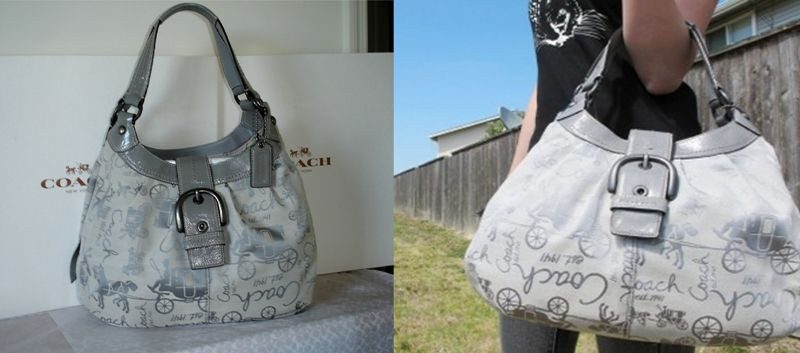 COACH SOHO LYNN HORSE & CARRIAGE LARGE HOBO BAG #15209 | eBay