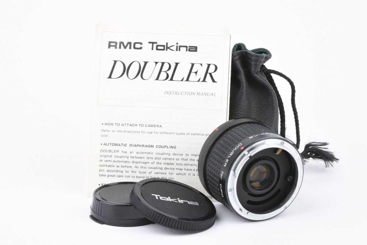 Tokina RMC 2x Teleconverter, pouch, caps, instructions, nice 