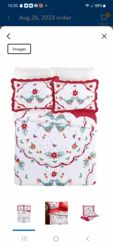 Brand New Pioneer Woman Mazie Bird Full/Queen Quilt 3PC Set MIP!