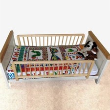 Safetots Bed Rail Wood, Double Sided Bed Guard, Natural, 110cm Wide x 38cm High