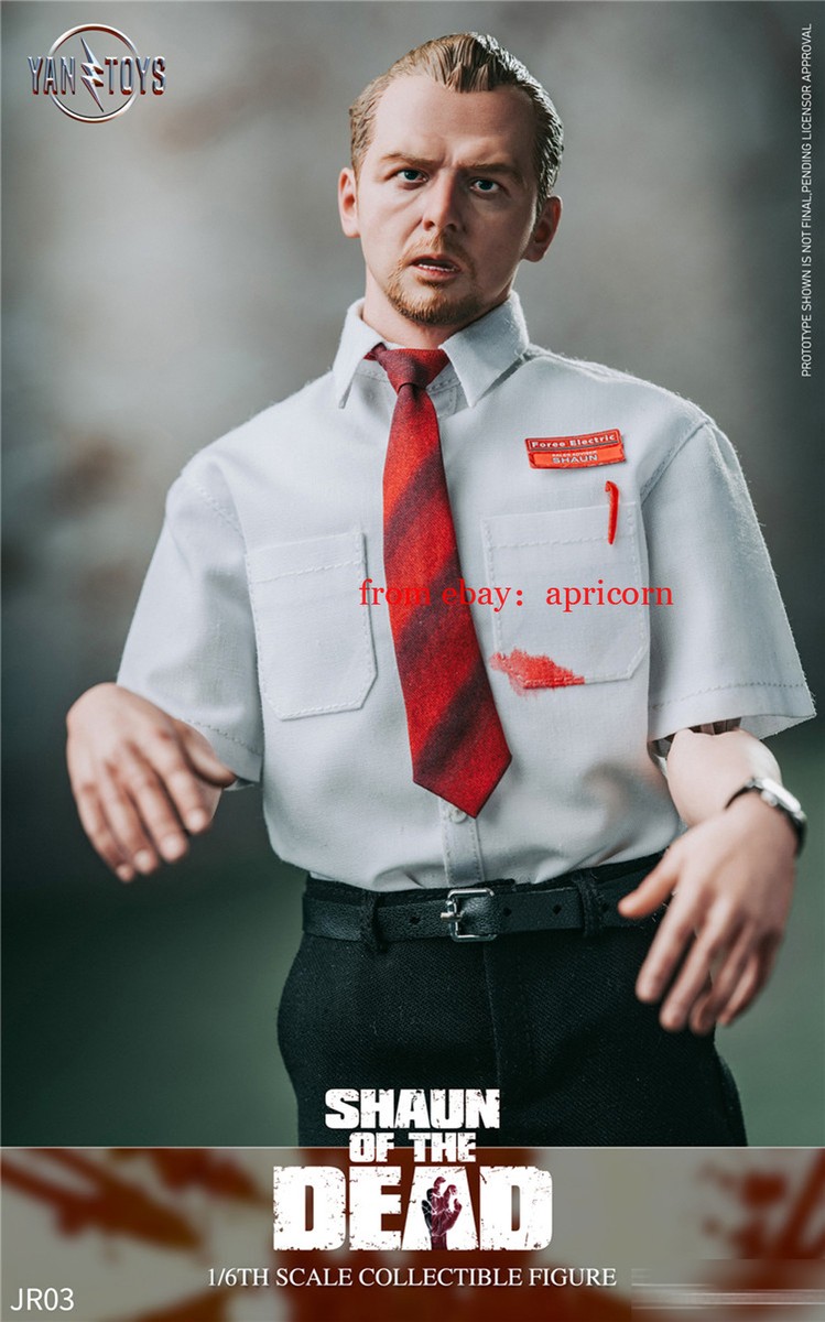 Pre! YANTOYS JR03 Shaun of the Dead Simon Pegg 1/6