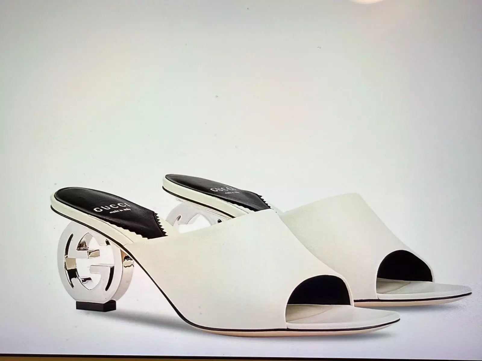 Sandales mules à talons hauts Gucci Interlocking G taille EU40 1