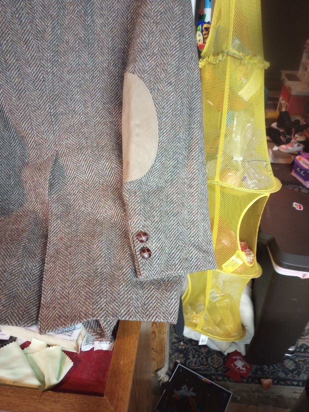 PENDLETON WESTERN BROWN TWEED WOOL & LEATHER BLAZ… - image 14