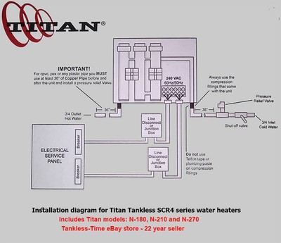 Titan N-210 Tankless Hot Water Heater - NEW - Ships FREE same day - Whole  House | eBay