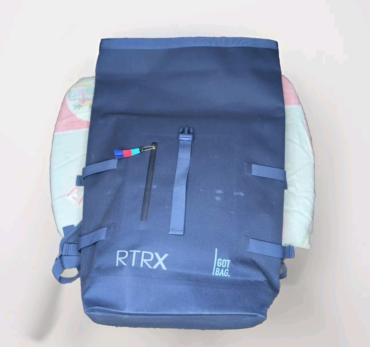NWOT- GOT Bag Blue Eco Friendly Rolltop Water Resistant w 15