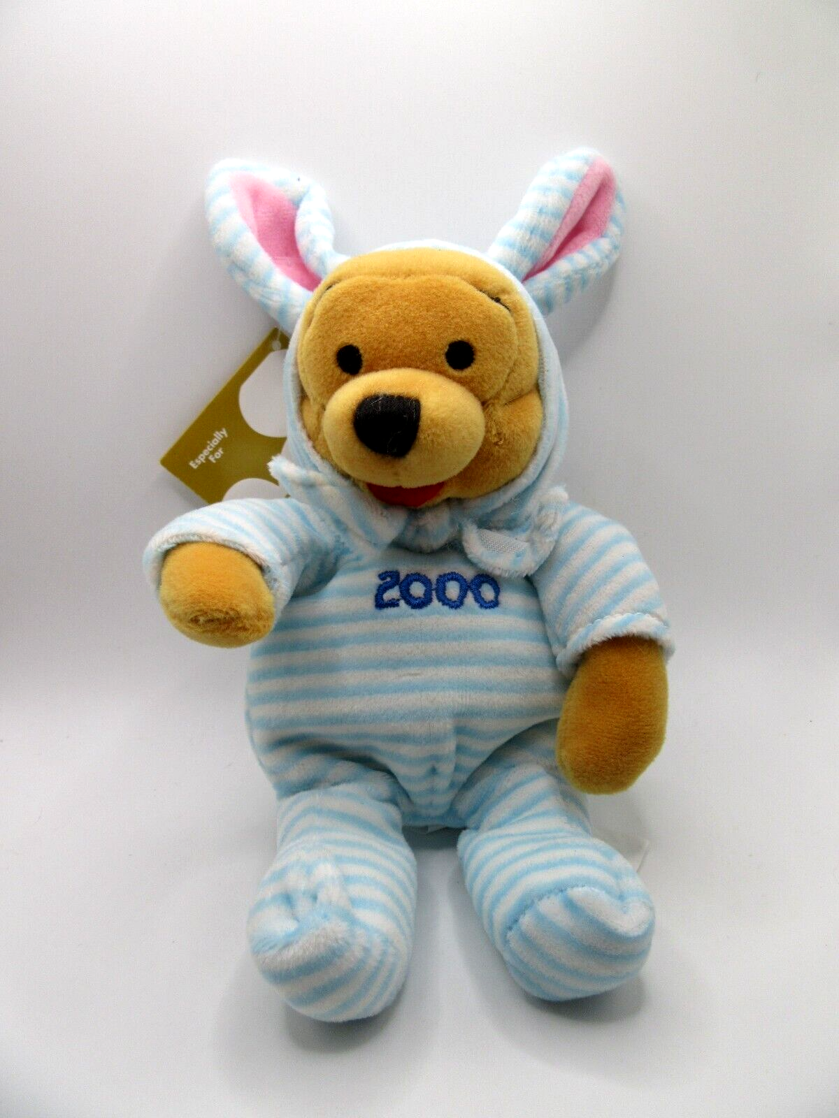 VINTAGE DISNEY WINNIE THE POOH - EASTER POOH BEAR 2000 - BLUE - MINT - RETIRED