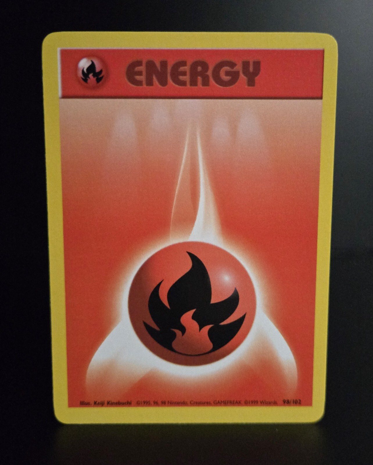 Pokémon TCG - FIRE ENERGY - 98/102 - UNLIMITED - WOTC - BASE SET (1999) - NM