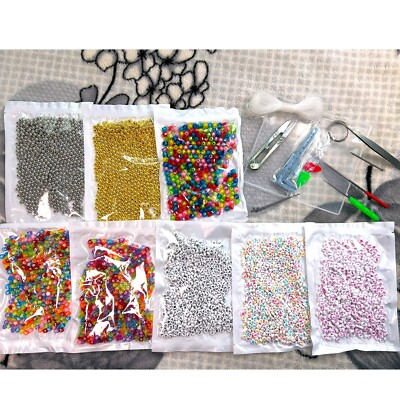 7mm letter beads set wholesale, 4600+ PCs, with versatile Craft Kit Tool Box