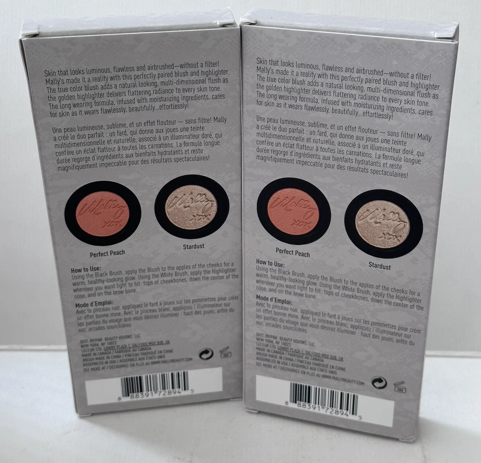 Mally Beauty Effortlessly Airbrushed Blush Perfect Peach Shade Total 4 x 1.3g - Image 3 of 4