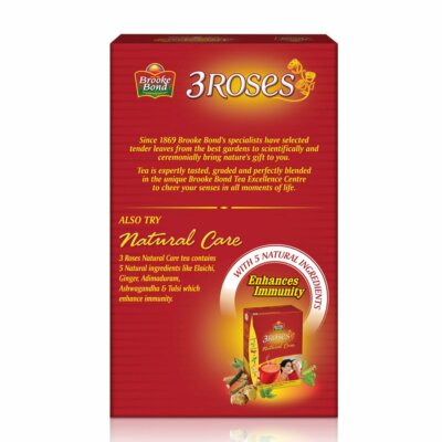 Thé Brooke Bond 3 Roses Dust - Mélange Aux Feuilles De Thé De Qualité, Saveurs Chai Et Rose, 50g - Neuf