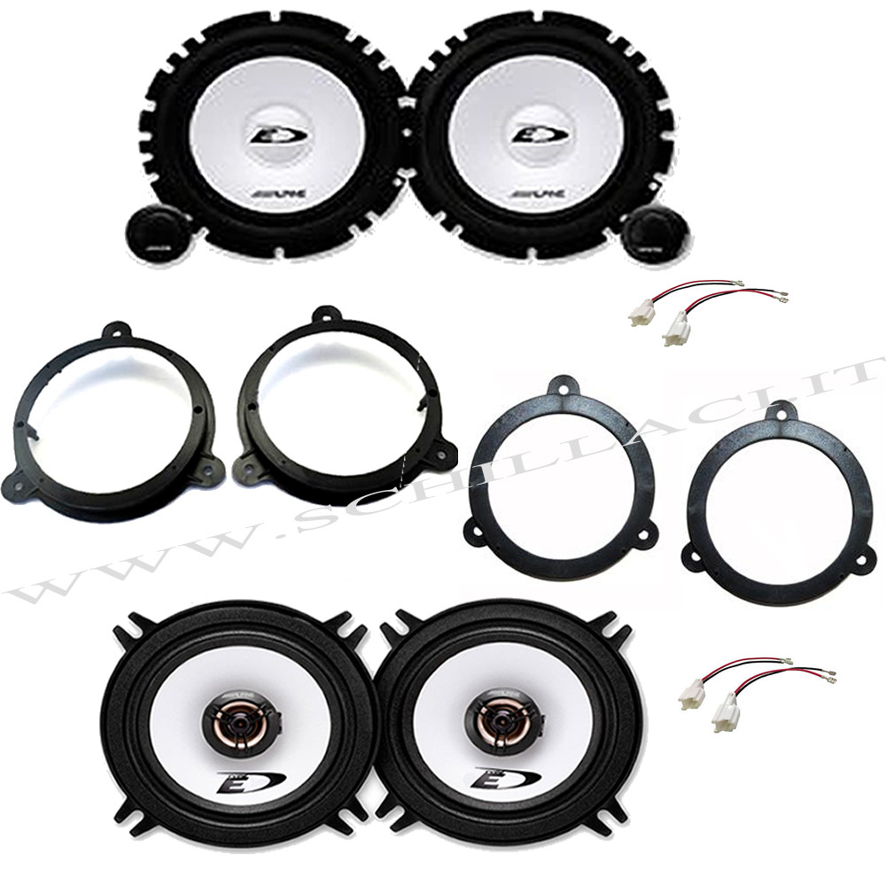 Upgrade Audio Dacia Sandero: Kit Alpine 6 Altoparlanti + Supporti Plug&Play