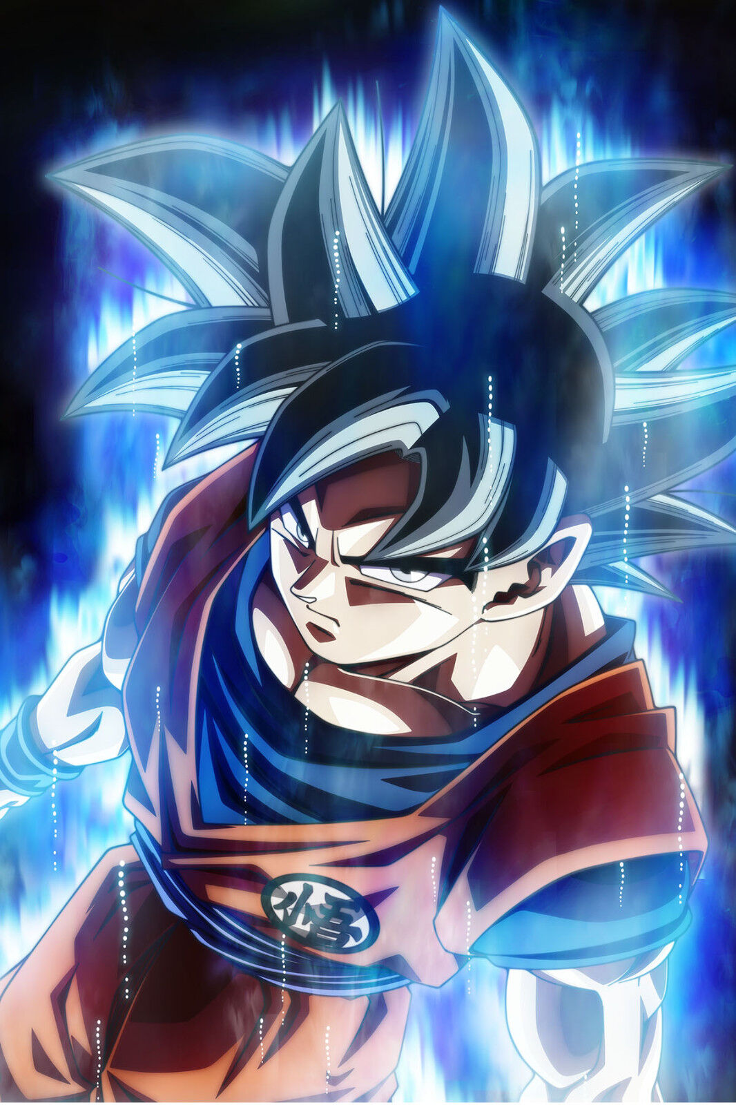 Dragon Ball Poster Goku Black SSJ Rose w/energy weapon 12in x18in