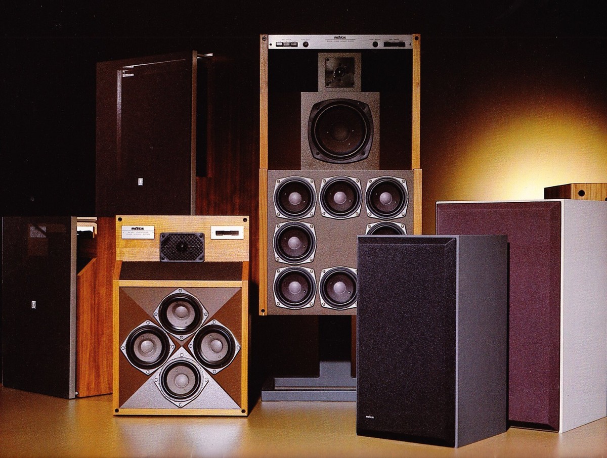 Revox Speaker Line UP for 1980 Audio Showroom Poster 13 x 17