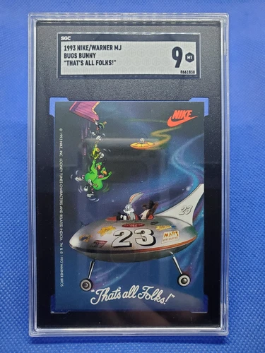 1993 Nike Warner Brothers MICHAEL JORDAN SGC 9 Bugs Bunny That's All Folks card
