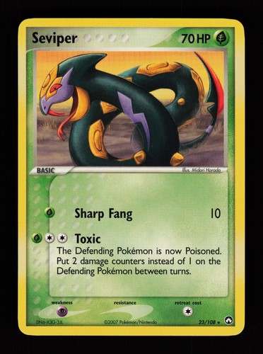 Seviper 23/108 Rare Power Keepers Pokemon Cards
